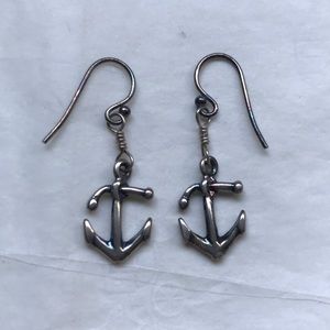 925 Sterling Silver Anchor earrings
